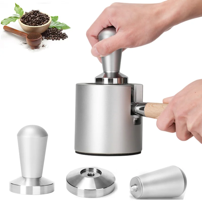 

Coffee Tamper 58mm 51mm Flat Base Solid Stainless Steel Espress Press Mat Coffee Machine Distributor Barista Coffee Accessories