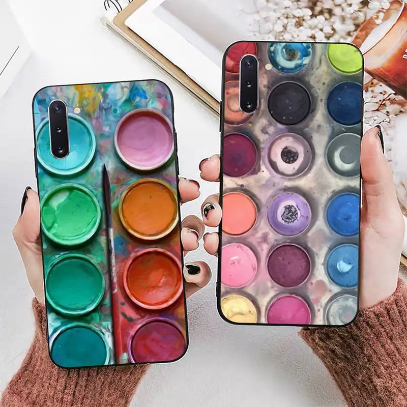 

Watercolor palette Phone Case for Samsung A51 A30s A52 A71 A12 for Huawei Honor 10i for OPPO vivo Y11 cover