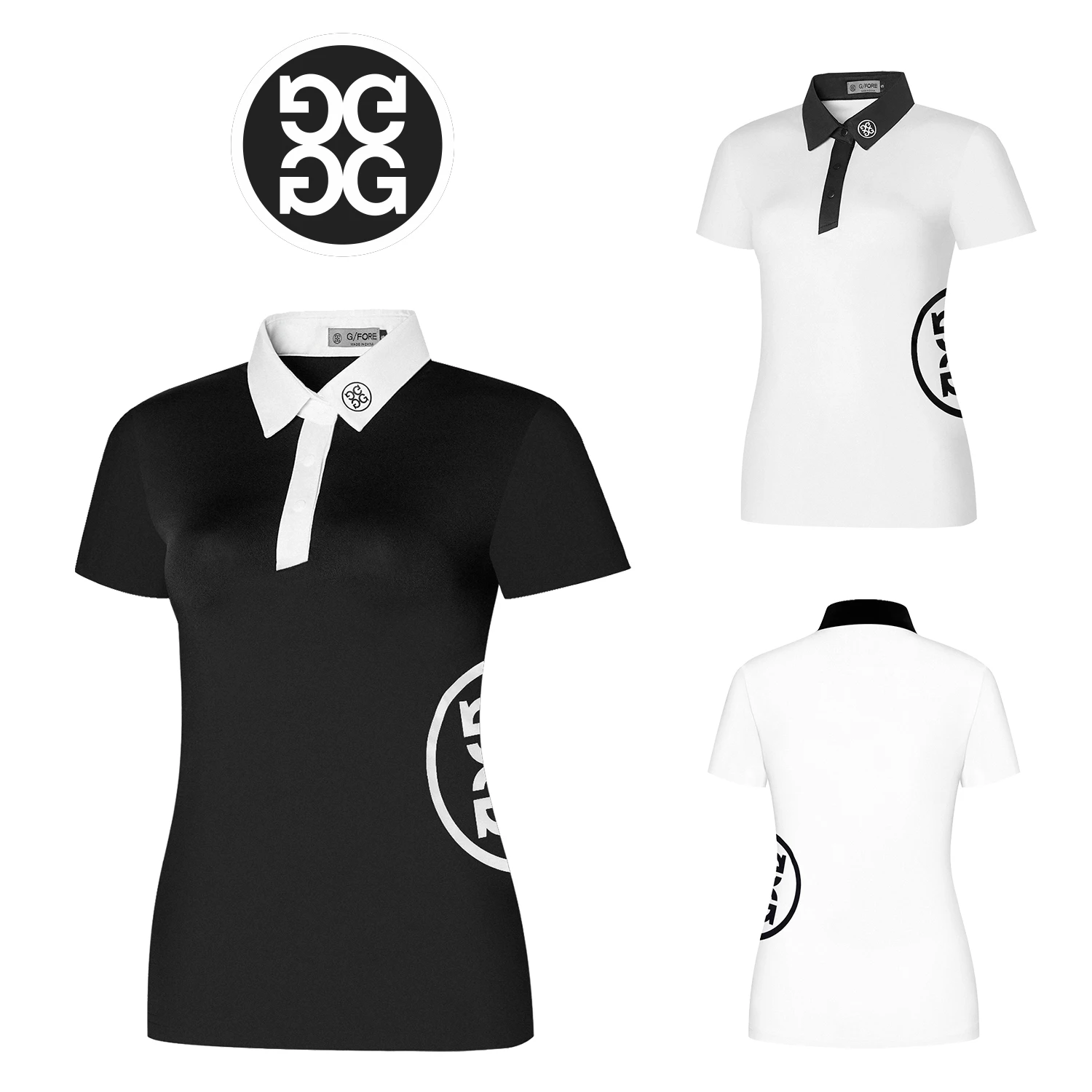 

WOMEN'S Golf Short Sleeves Summer Elastic Quick Dry Sports Golf Shirts