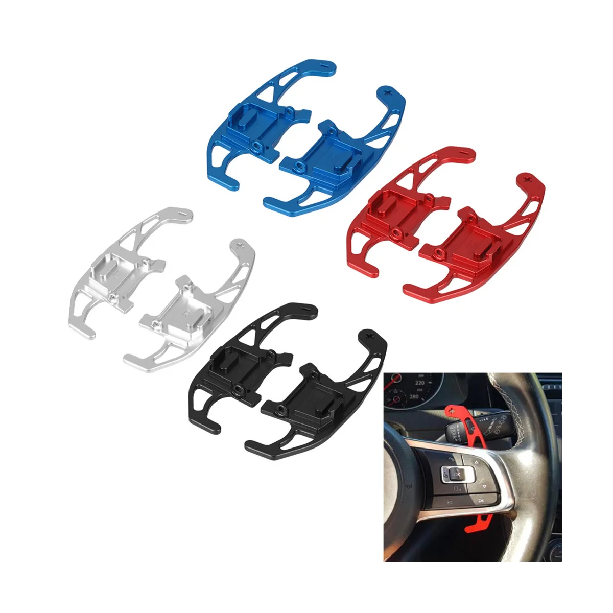 1 пара автомобильный рычаг переключения передач на руль для GOLF MK7 R GTD GTE 7 2014-2019