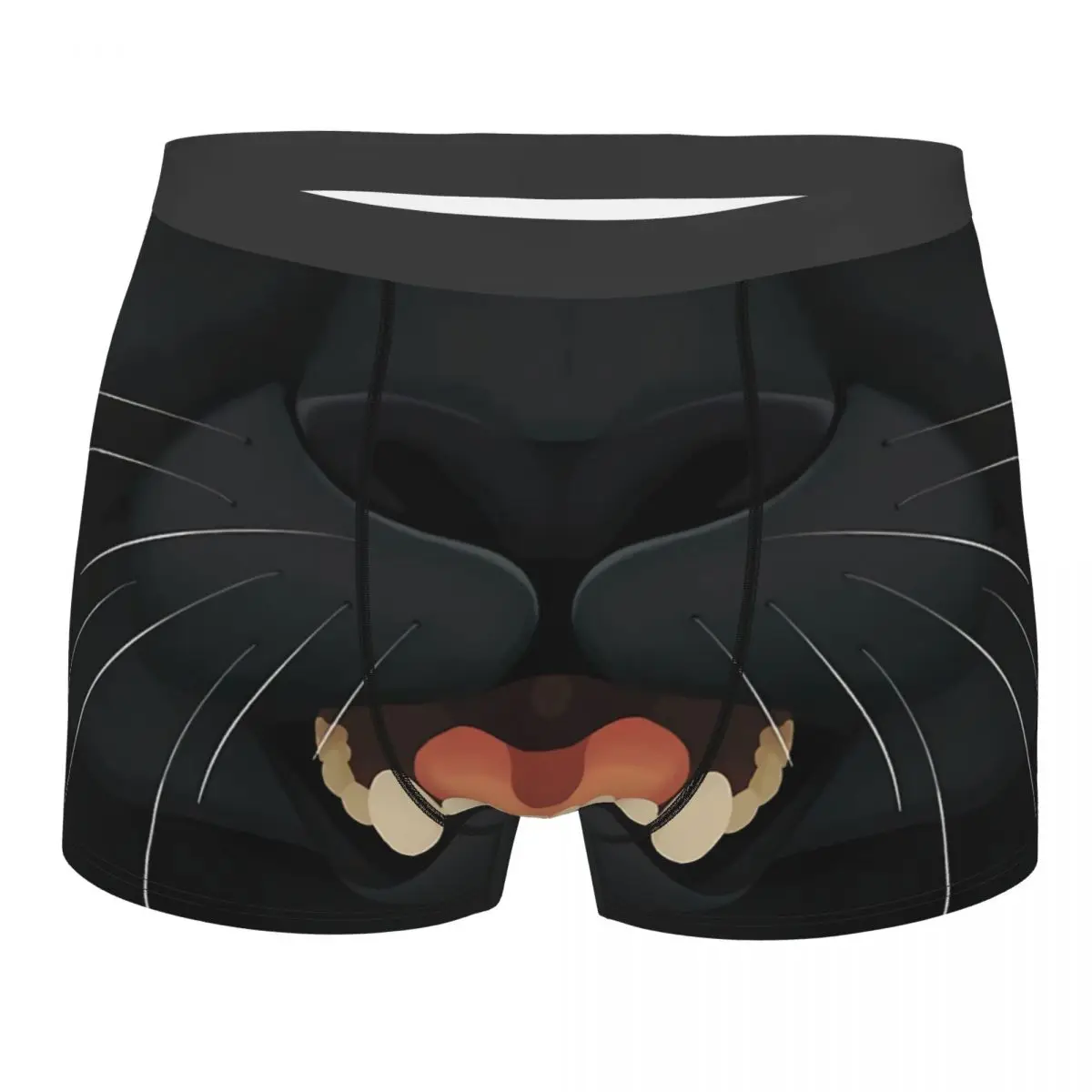 

Black Panther Maw Men Boxer Briefs Cartoon Mouth Breathable Funny Underwear High Quality Print Shorts Gift Idea