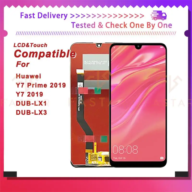 6 26 &quotпроектированный для Huawei Y7 PRIME 2019 ЖК-дисплей DUB-LX1 LX3 сенсорный дигитайзер в