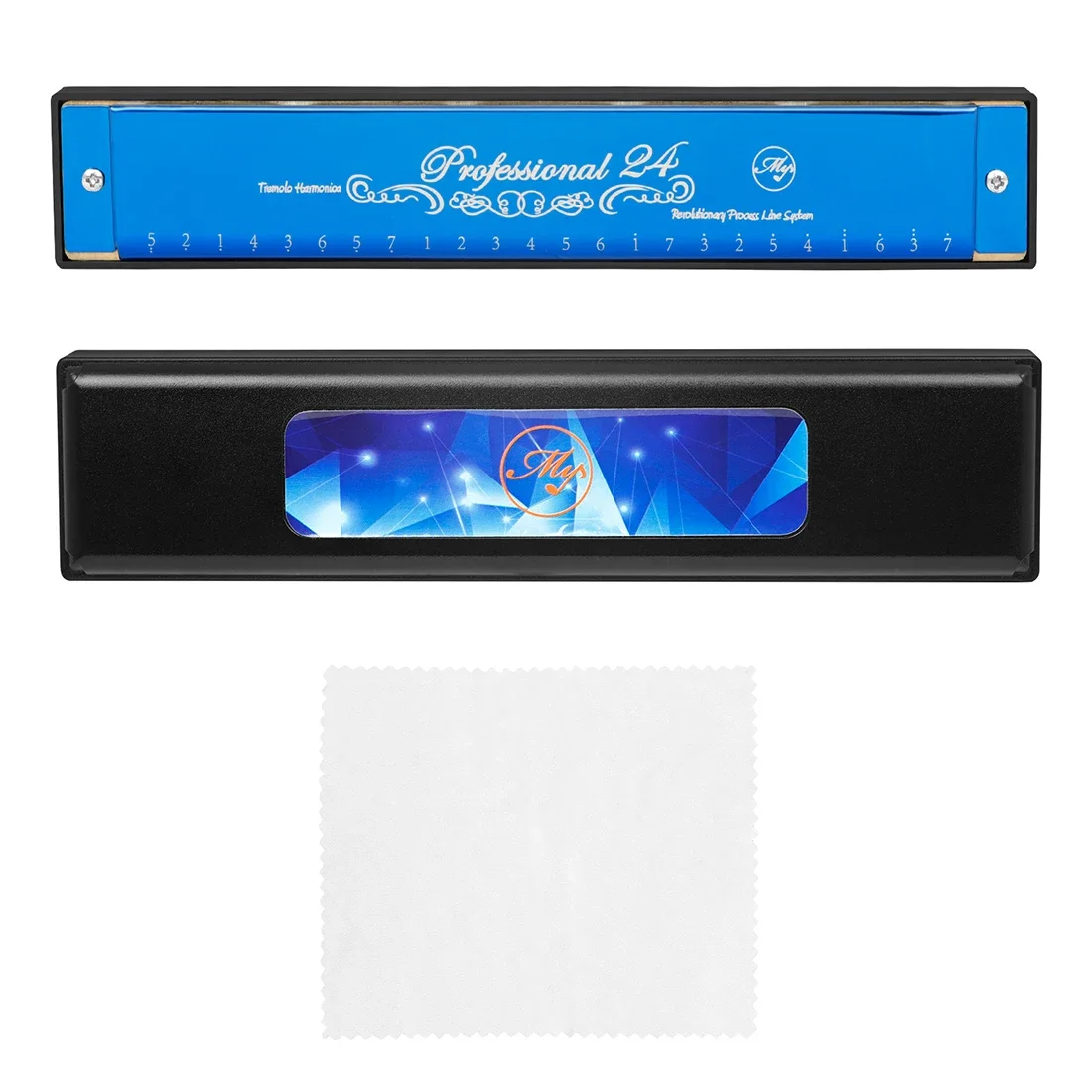 24-луночная губная гармошка с C-образной клавишей профессиональная диатоническая