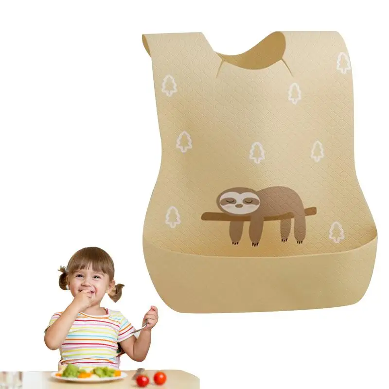 

Travel Bibs For Kids 20pcs Individually Wrapped Bibs For Travel Leak-Proof Lining Children's Eating Supplies For Home Restaurant