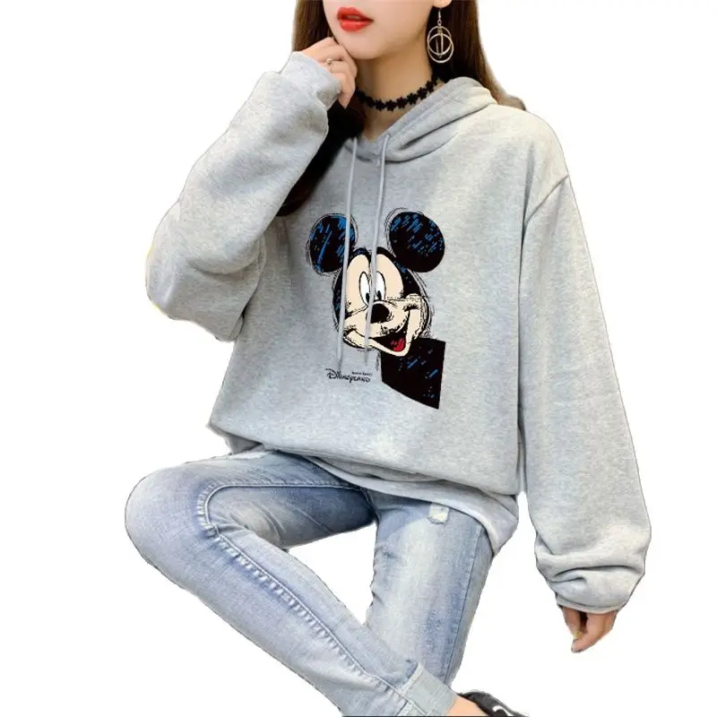 

Disney Brand Women's Hoodies 2022 Winter Autumn Female Casual Hoodies Sweatshirts Women's Mickey Mouse Hoodies Sweatshirt Tops