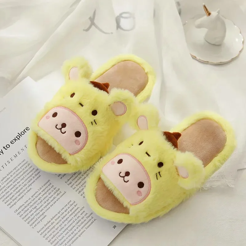 Sanrioed мультфильм аниме Hellokittys Cinnamoroll My Melody Kuromi домашние тапочки Нескользящие