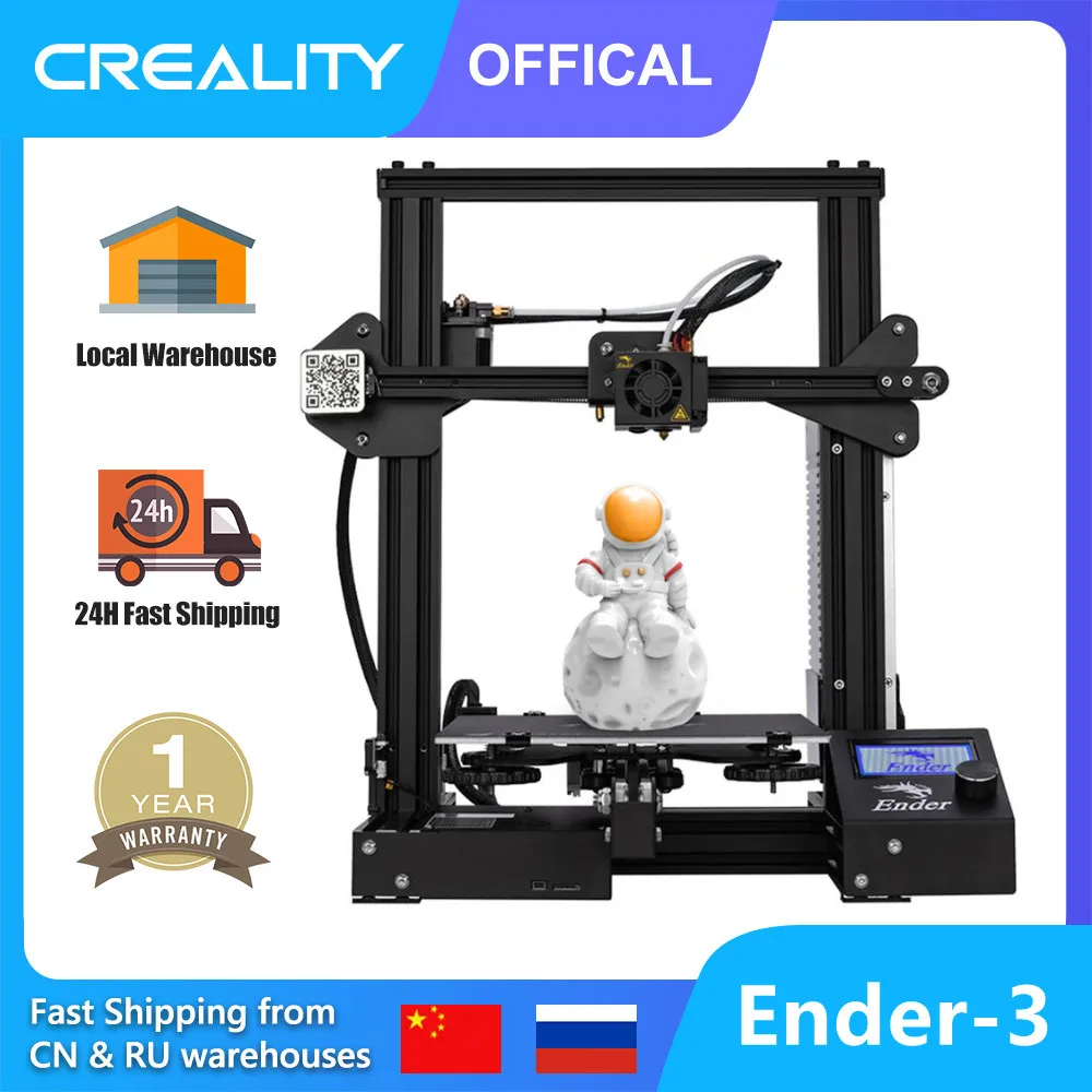 

CREALITY Official Ender 3 3D Printer Open-Sourced Resume Printing High-Precision Printing 200x220x250mm 3D Printers