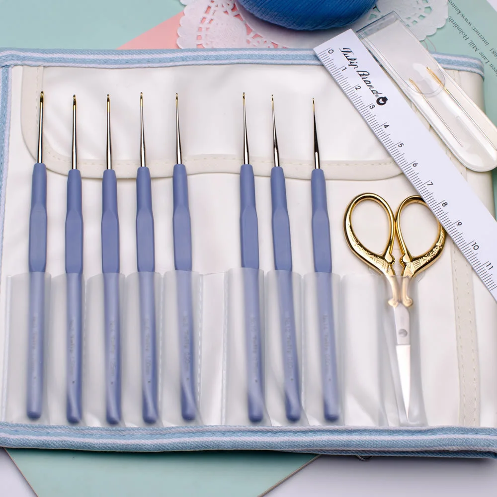 

Original Tulip Crochet Hook Neddle Set Lace Knitting Needles Set Embroidery Needles Kit Set Crochet Sweater knitting Accessories