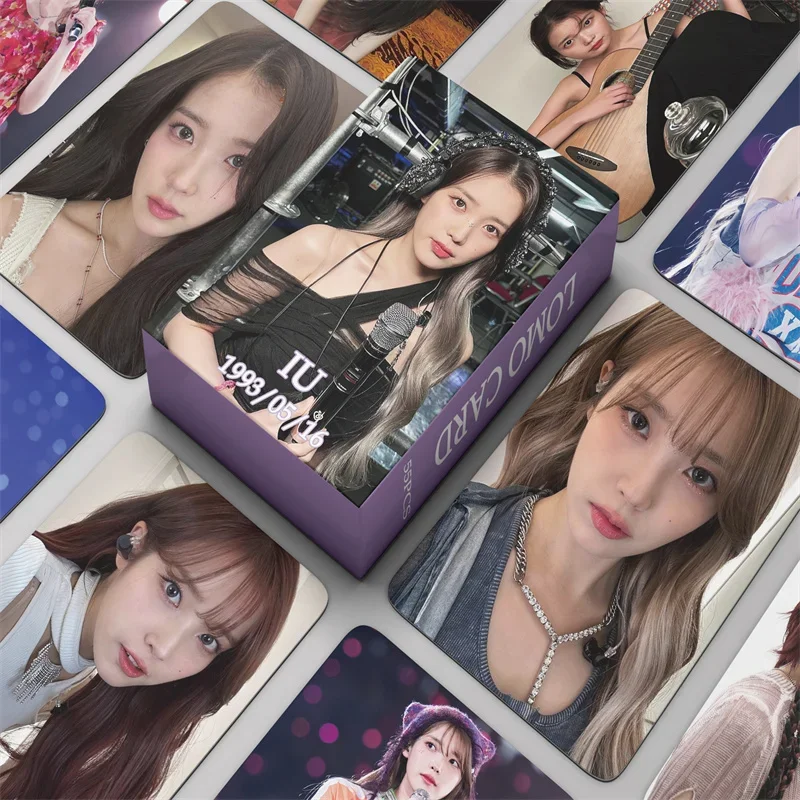 55 шт./набор Kpop Idol IU новый альбом победитель турне ЛОМО открытки Высокое качество HD