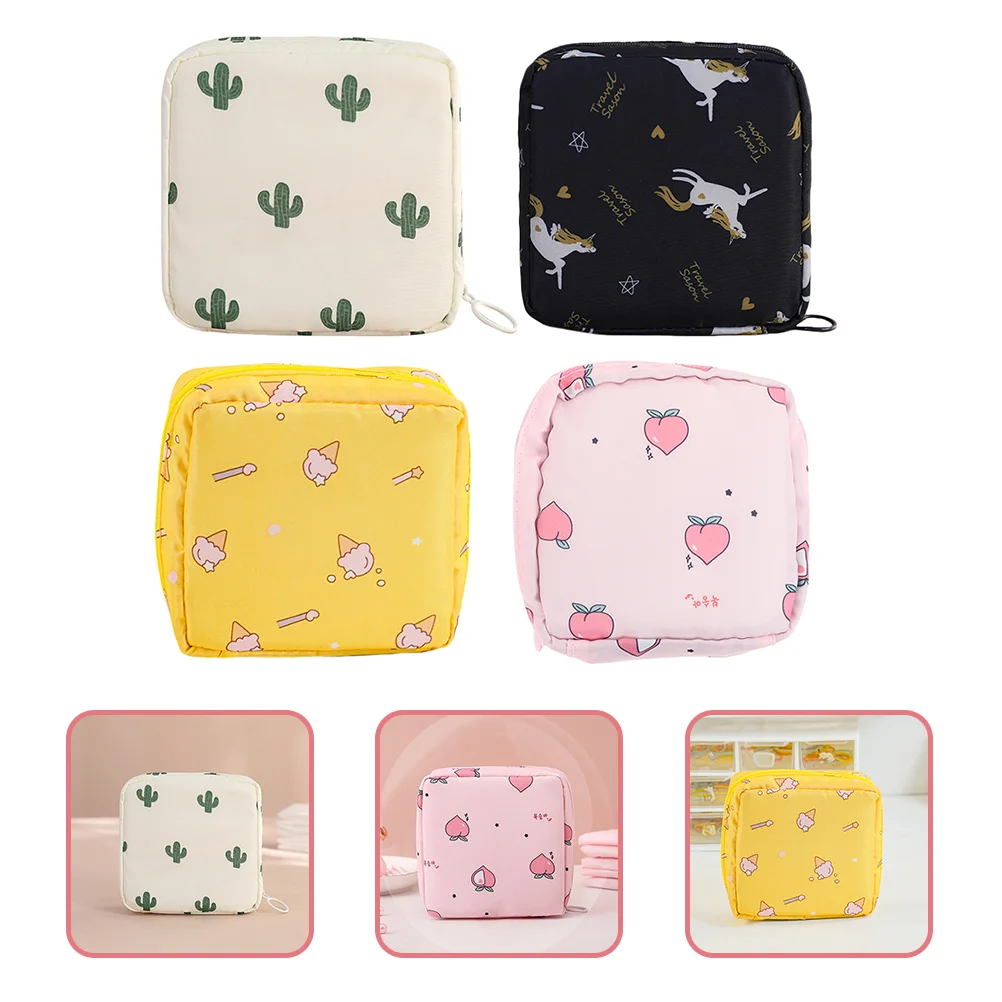 

Bag Sanitary Pouch Purse Tampon Portable Change Pad Napkin Mini Period Nursingmoney Organizer Jewelry Case Bagsholder