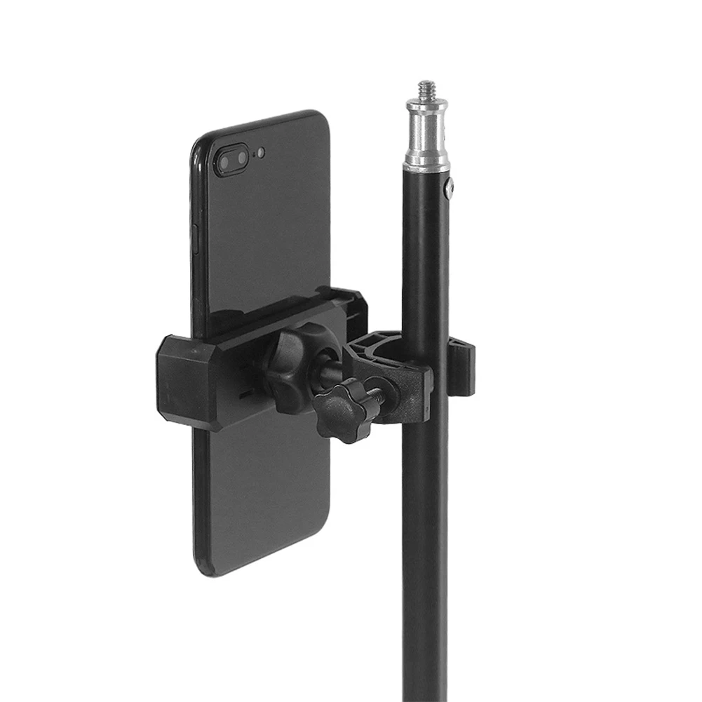 

High Quality Brand New Holder Tablet Audio Black Instruments Live Microphone Stand Mount 12cm To 18cm Adjustable