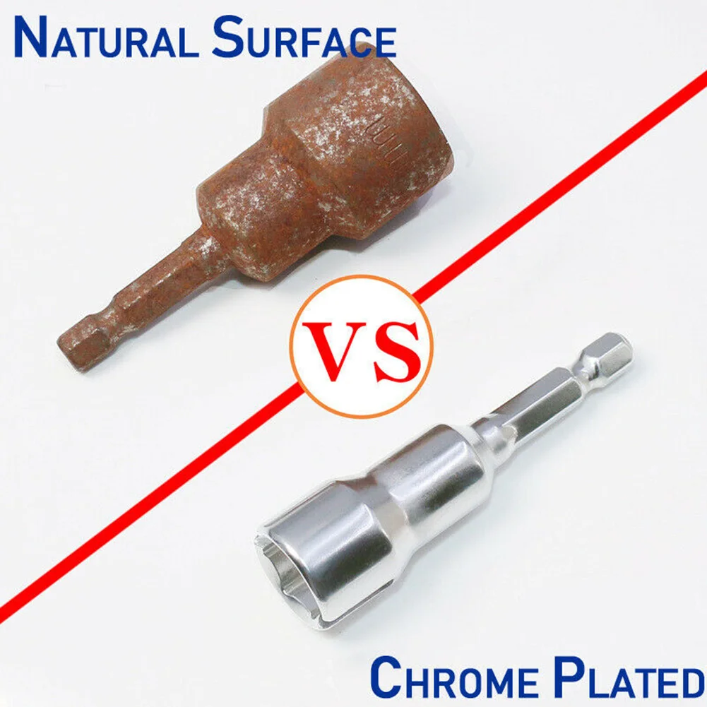 

1/4 Inch Butterfly Bolt Socket Wrench Adapter Hex Shank Slotted Wing Nut Bolt Driver Electric Screwdriver Sleeve Accessories