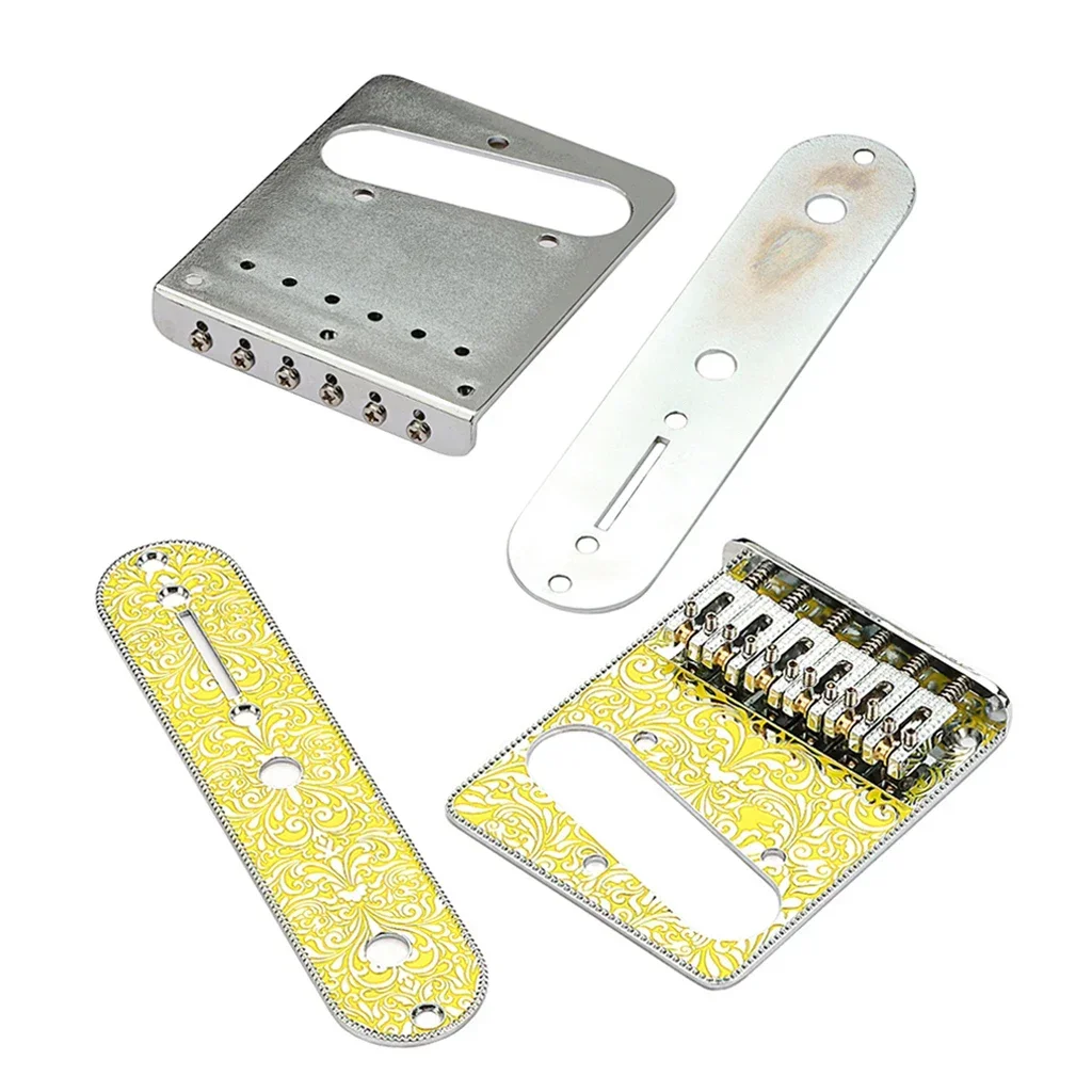 Набор из 6-струнного гитарного моста с роликовым седлом и контрольной пластиной