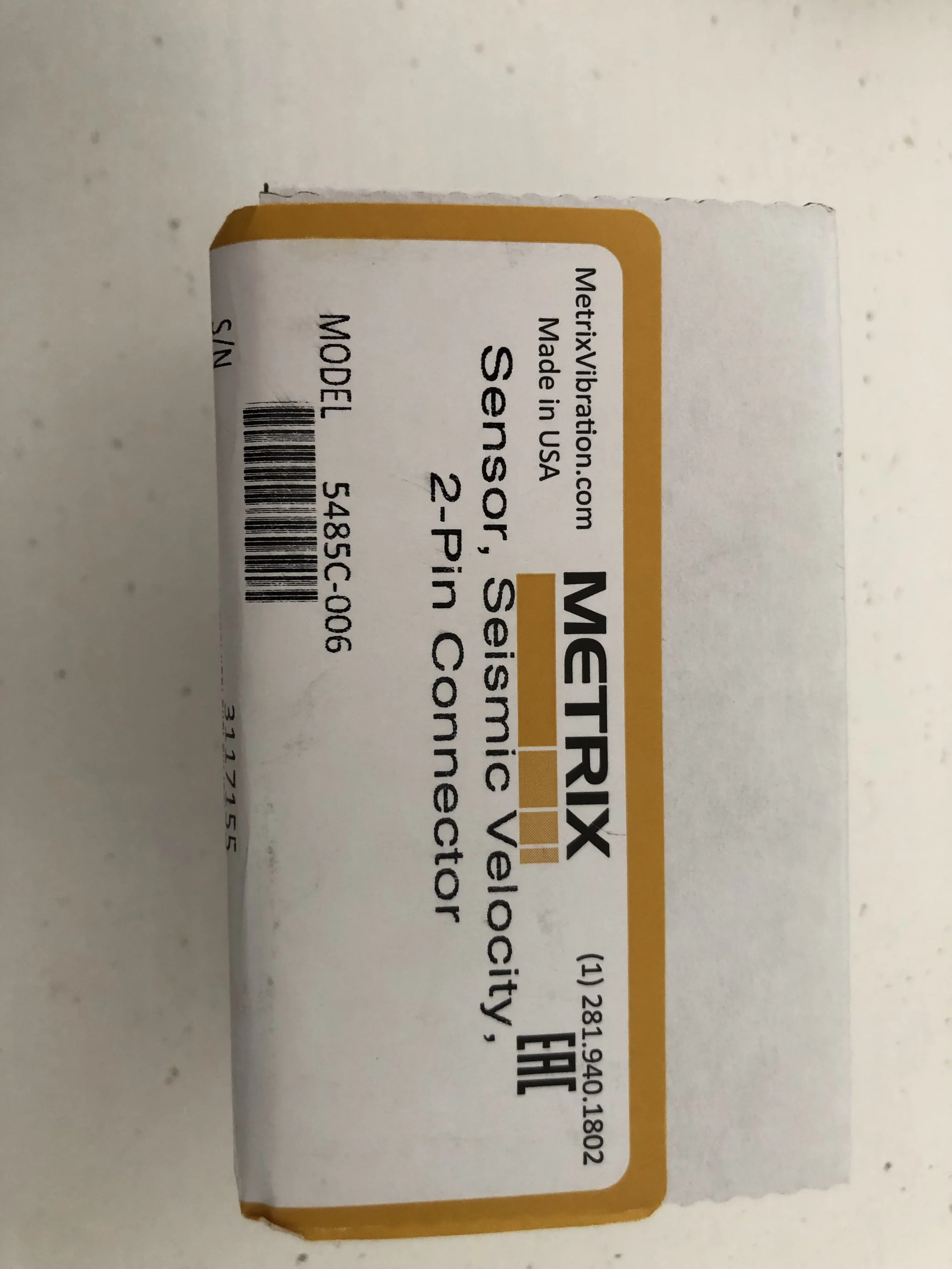 Высокотемпературный датчик скорости Metrix 5485C