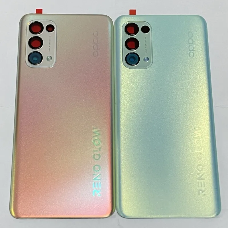 Фото Новое заднее стекло для Oppo Find X3 lite CPH2145, задняя крышка батарейного отсека, задняя крышка корпуса, фотоэлемент с клеем №3