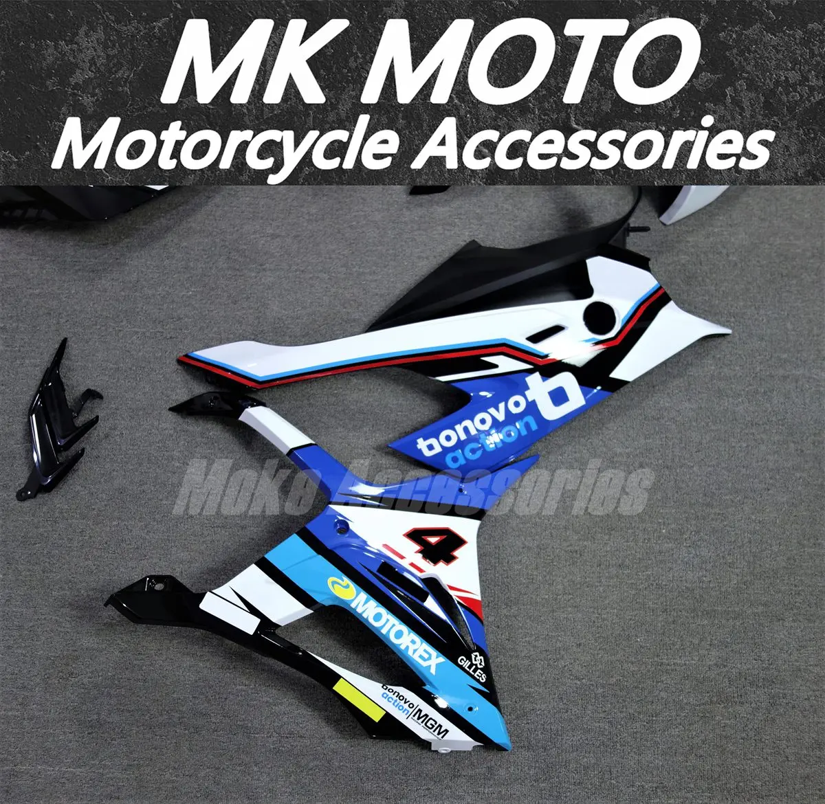 Комплект обтекателей Moke moto подходит для M1000RR S1000rr 2019 2020 2021 2022 комплект кузовных