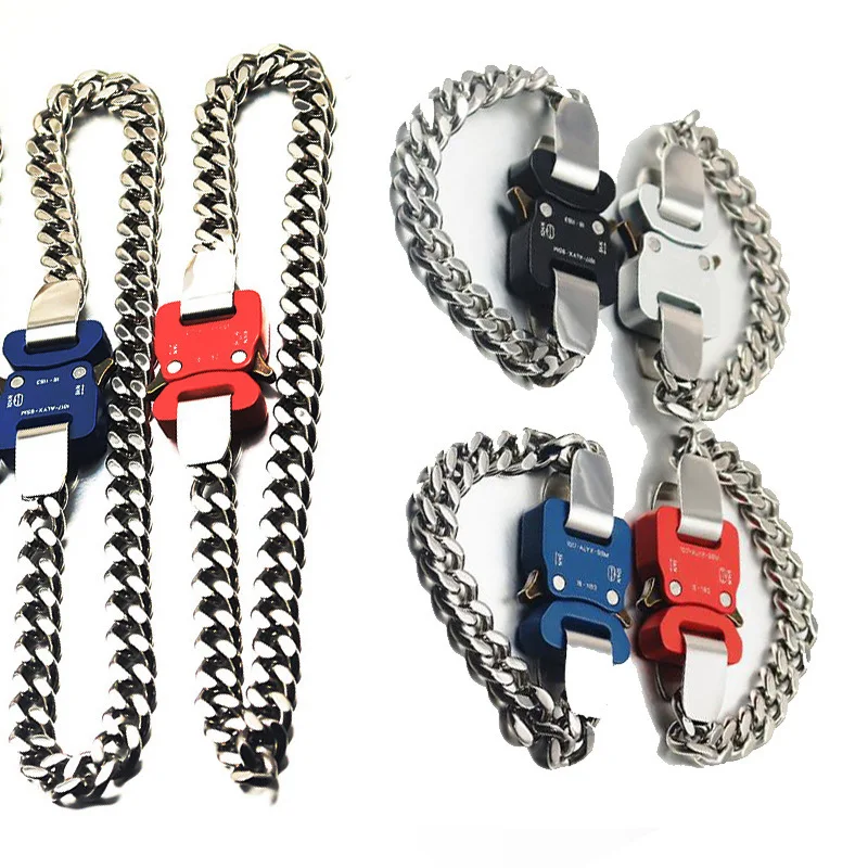 

1017ALYX 9SM Function Stylish Safe Men's Chain Bracelet High Street Boy's Collar Bracelet