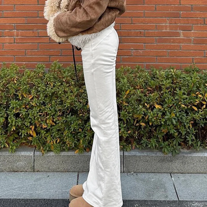 IAMHOTTY Y2K Спортивные Брюки Для Женщин Повседневные Свободные Эластичные Талии