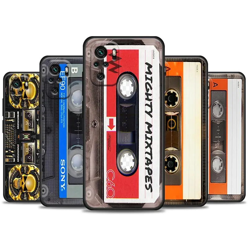 Funda de teléfono con cinta de Cassette antigua Retro Para Xiaomi Redmi...