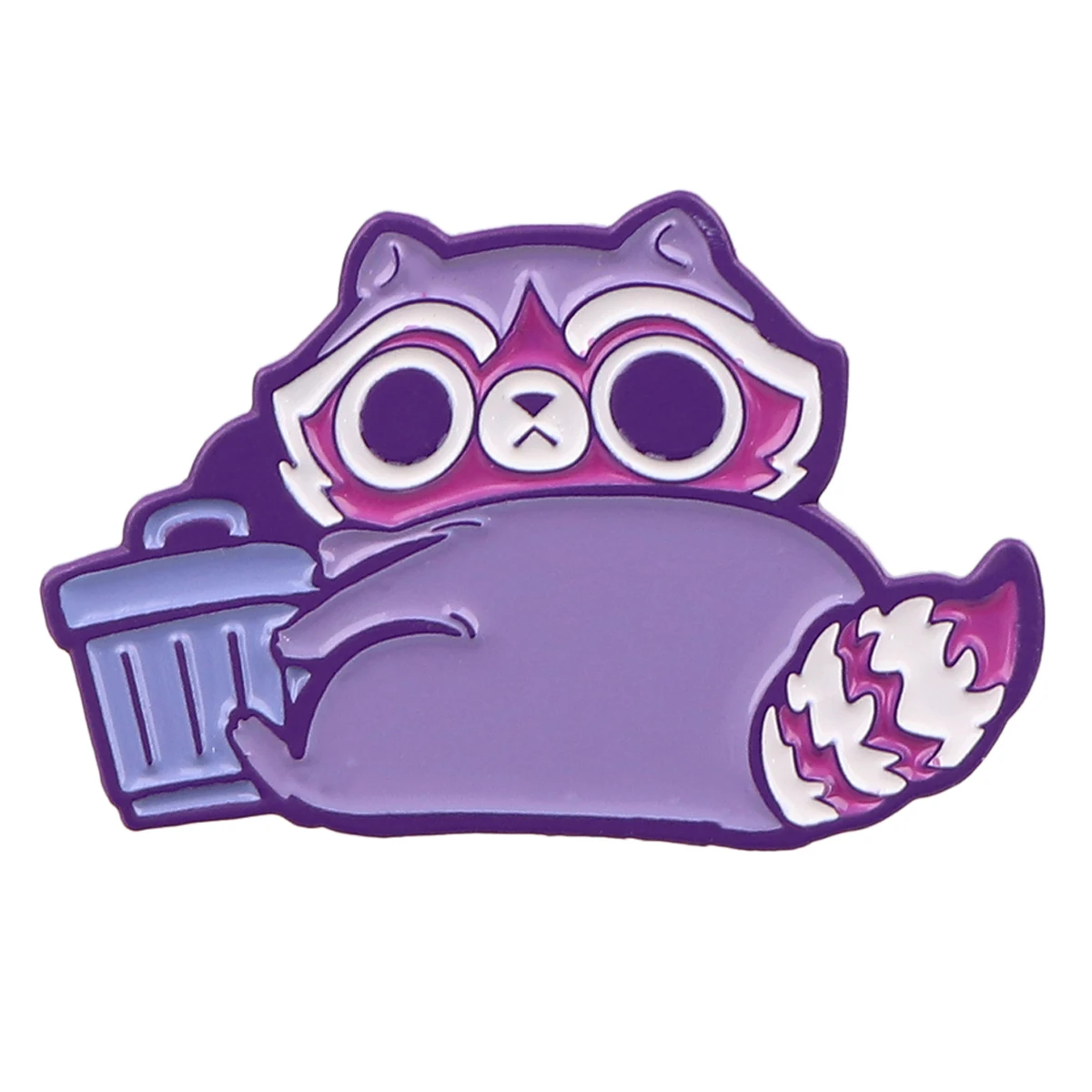 Эмалированная брошь в виде мультяшного енота для женщин