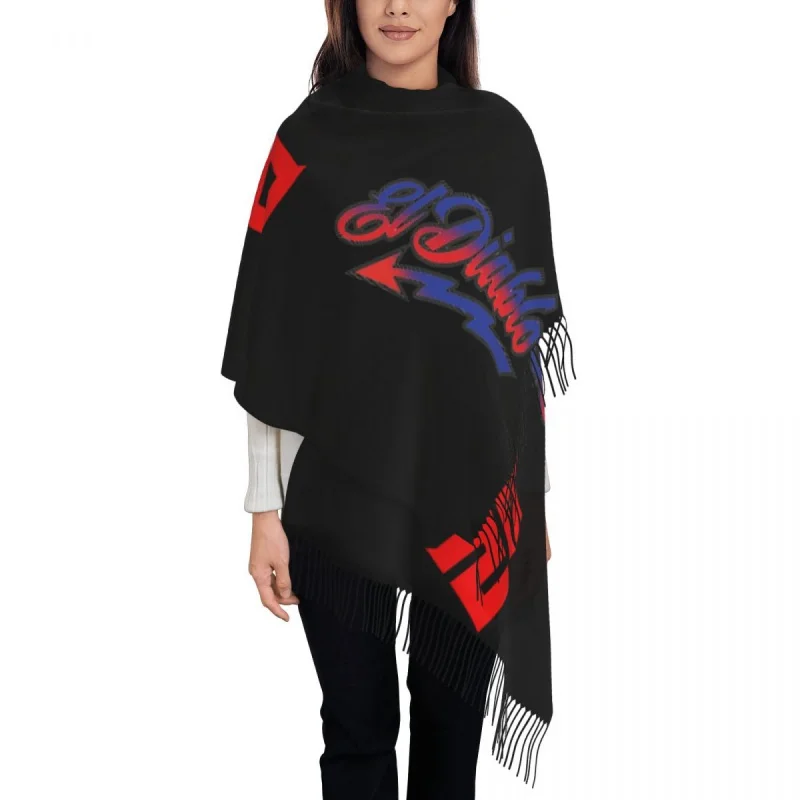 

Customized Print Fabio Quartararo El Diablo Number 20 Scarf Men Women Winter Fall Warm Scarves Shawl Wrap