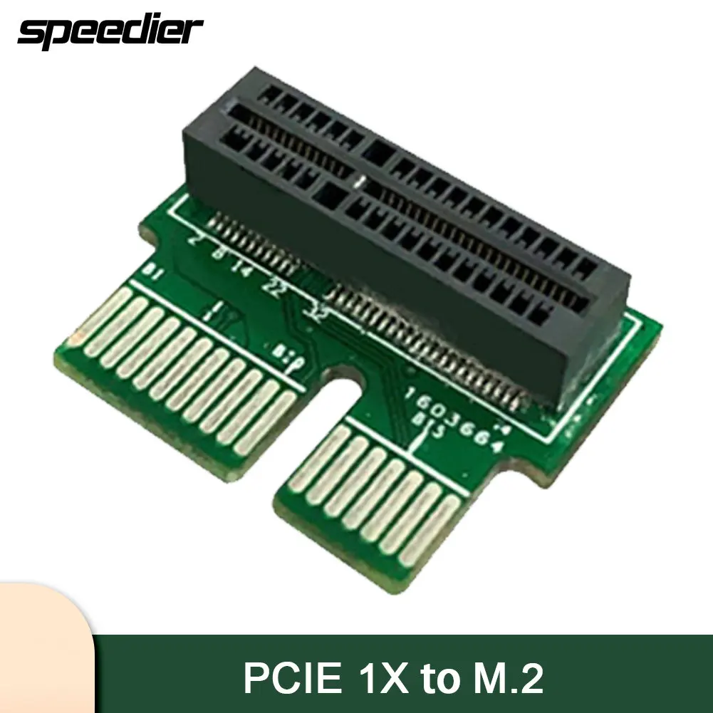 Адаптер Pcie1x на M.2, PCI Express от 1x до M2 Nvme, прямоугольный