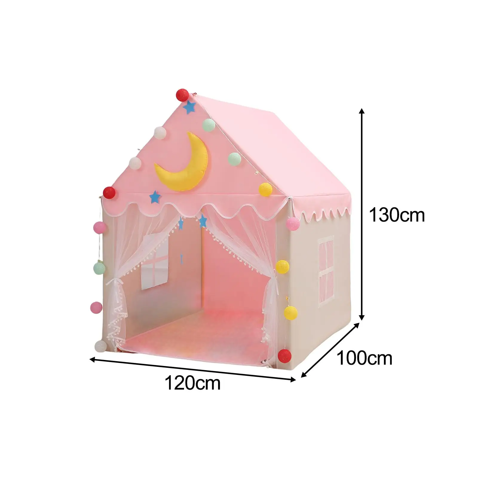 

Playhouse Tent Toy Lightweight Playroom Reading Tent Foldable Indoor and Play Tent for Girls Toddlers Kids Children Boys