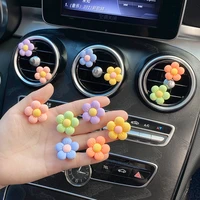 auto perfume aromatherapy air conditioning outlet decoration ins xuan ya cute flower creative personality car interiordecoration