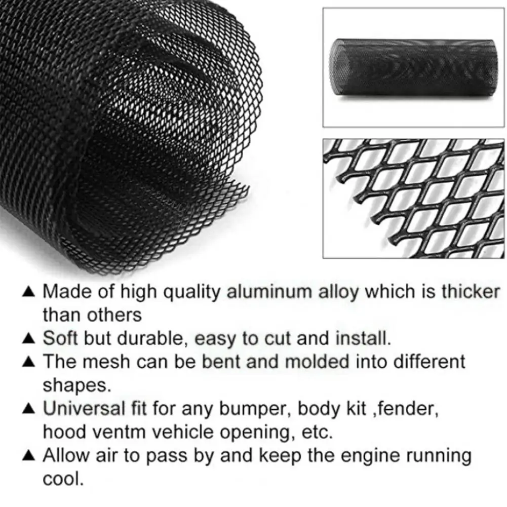 

6x12mm Grille Aluminum Alloy Mesh Sheet Rhombus Grids Car Vehicle Grill