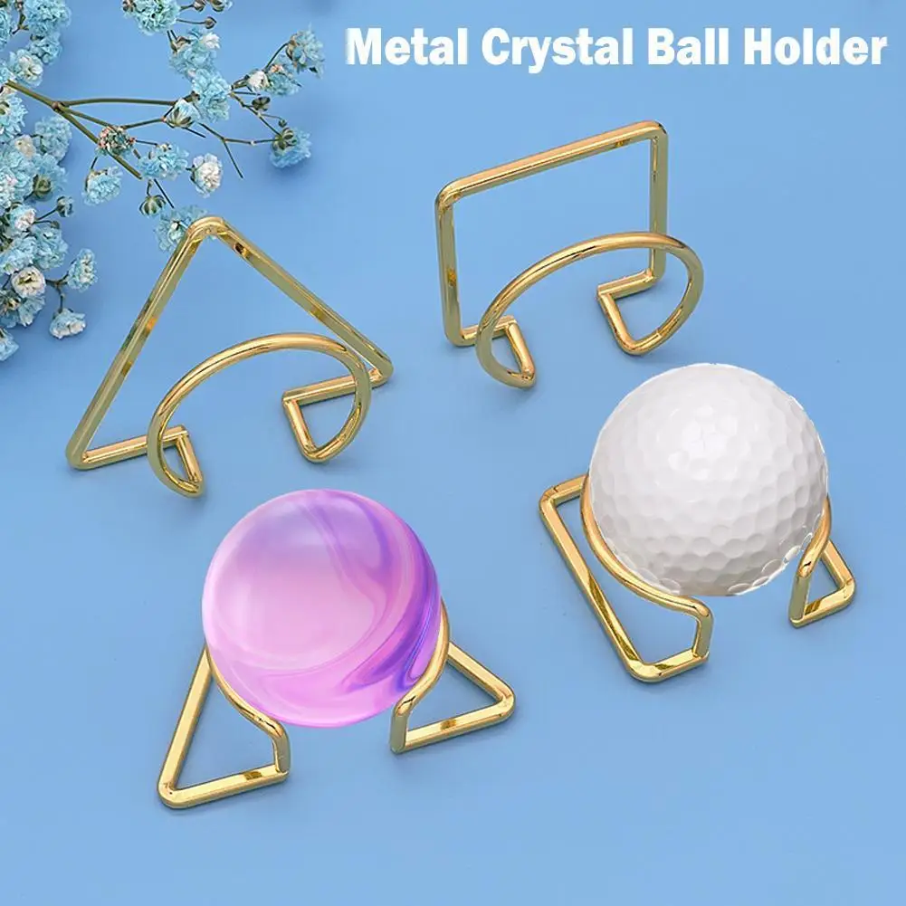 

Metal Crystal Ball Holder Geometric Napkin Lensball Base Sphere Display Stand For Globe Balls,Rocks,Crystals,Baseballs New D6F4