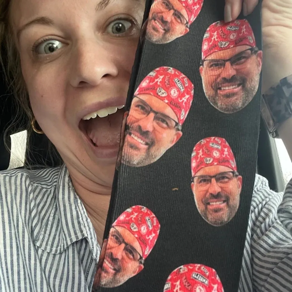 

Custom Socks with Face, Personalized Father Picture Print Sock, Photo Socks for Dad, Custom Face Socks Best Father's Day Gift