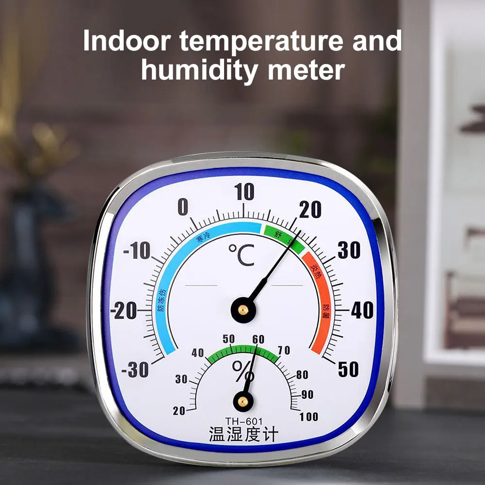 

Pointer Thermometer Hygrometer Indoor Outdoor 2 In 1 Wall-mounted Desktop Temperature Humidity Sensor Meter Gauge Tool for Home