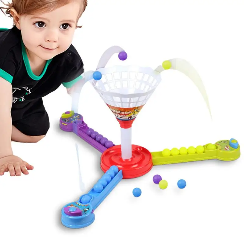 

Mini Pitching Machine For Kids 3-Player Table Top Games For Parent-Child Interaction Mini Tabletop Arcade Toy Birthday Gifts For