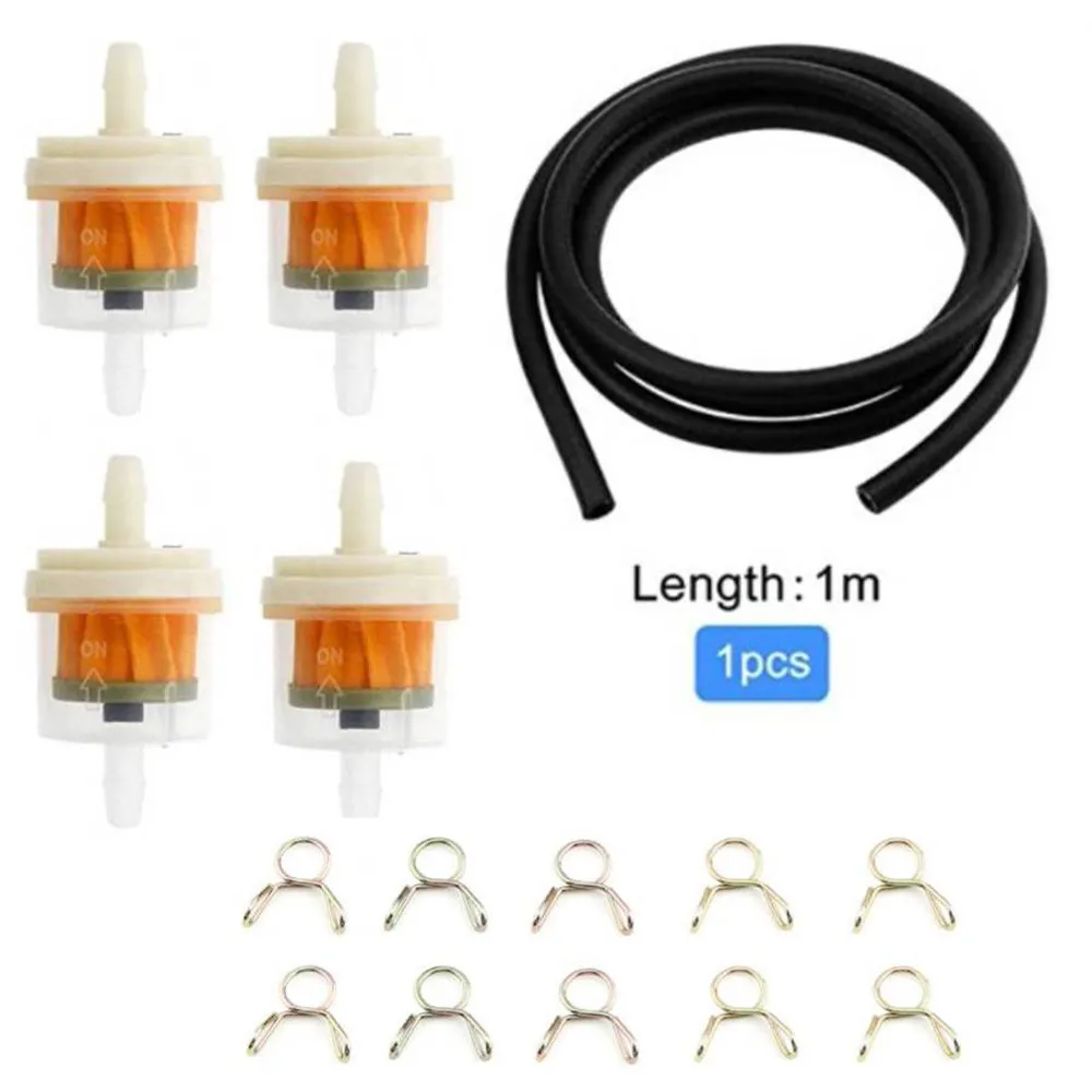 

15pcs/set Universal Inline Fuel Petrol Filter Clips With Hose Pipe Quad Dirt Motorbike Replacement Accessories