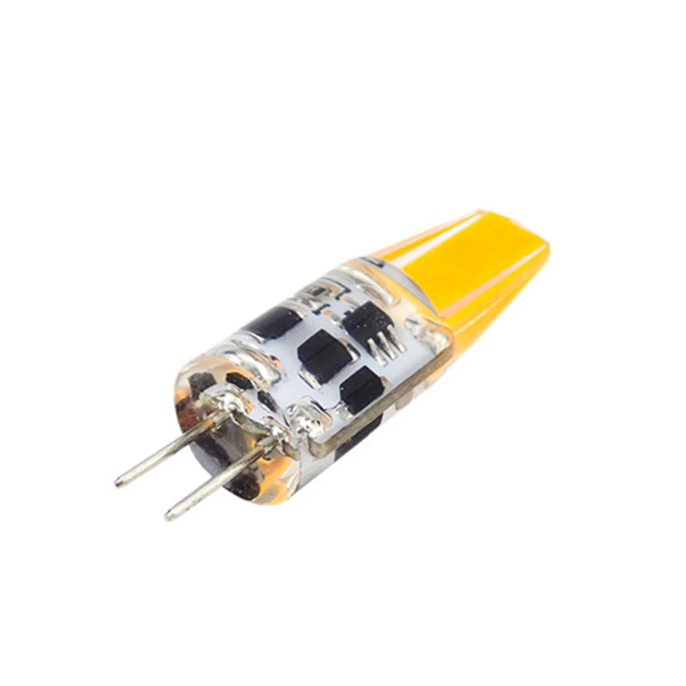 

4pcs Dimmable Silicone Energy Saving 2W G4 LED Bulb Home DC12-24V Hotel Durable Lamp No Flickering Mini COB