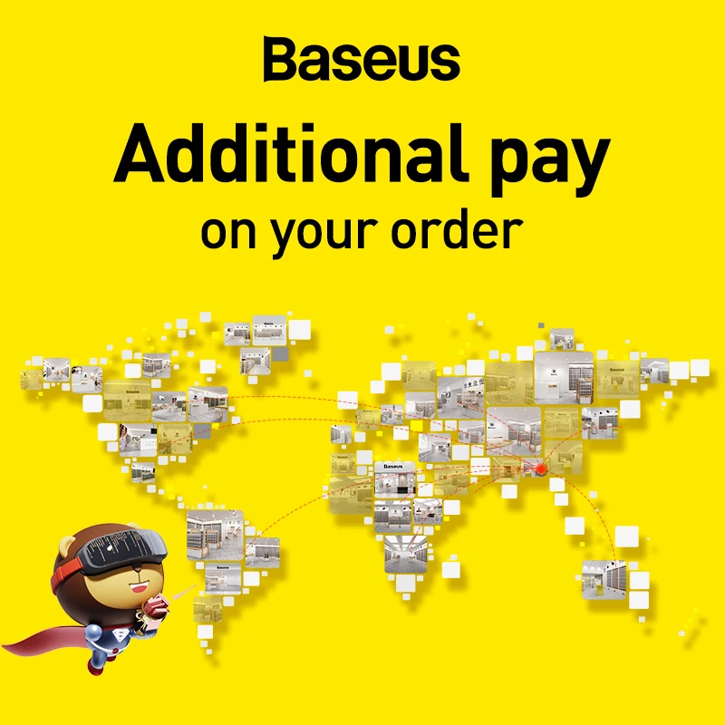 

Baseus Additional pay on your order ( Use for changing shipping way / add product / change product )
