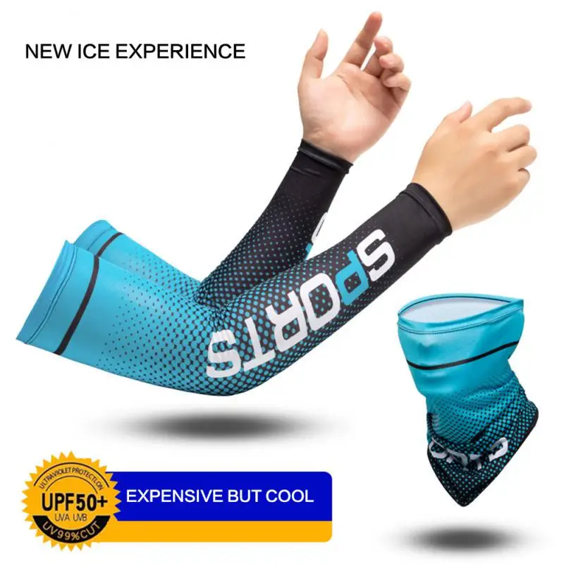 

Outdoor Arm Covers For Driving And Cycling Reliable Easy Stretch High Elastic Sunscreen Ice Silk Gloves Firm Uv Protection Me