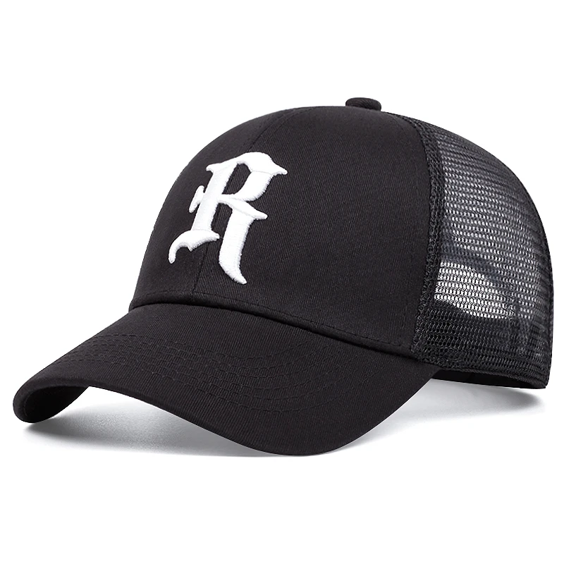 

Spring Summer Baseball Caps For Men Breathable Mesh Mens Snapback Cap Luxury Cotton Trucker Hats Outdoor Sports Golf Cap Male