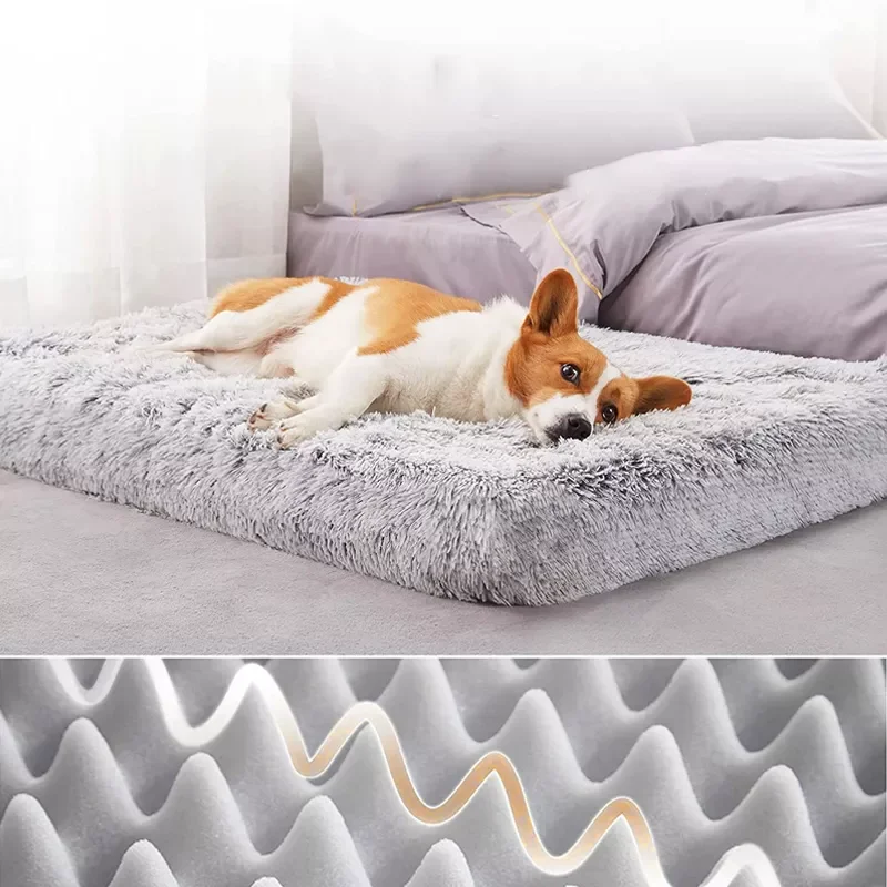 

2023New Plush Dog Bed Mat Cat Beds for Small Medium Large Dogs Removable for Cleaning Puppy Cushion Super Soft Claming Dog Beds