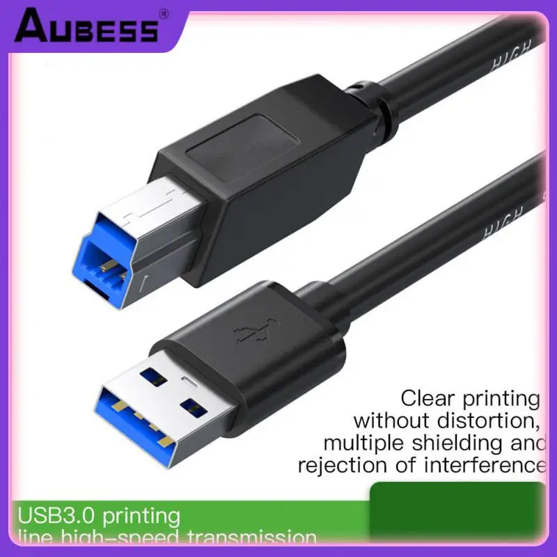 

Type Usb Cable Printer Data Cable Bold Tinned Copper Wire Core High-definition Printing Fast Charging Cable Pvc Material