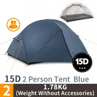 mongar camping tent 2 persons ultralight 20d nylon aluminum alloy pole double layer outdoor hiking tent nh17t006 t
