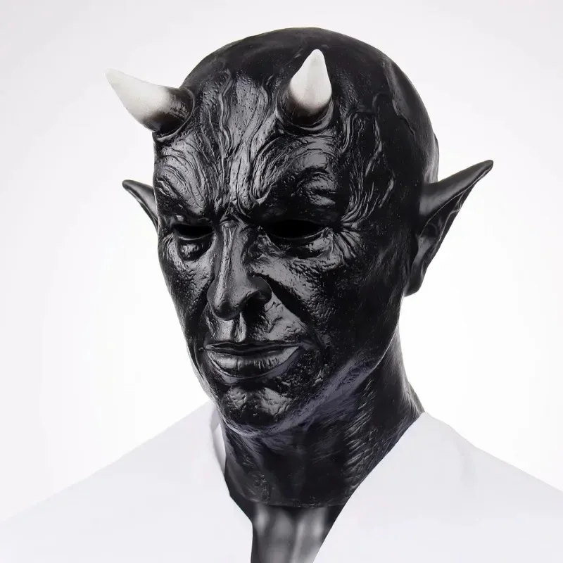 Маска Mephistopheles из рога демона косплей на Хэллоуин унисекс страшный дьявол убийца