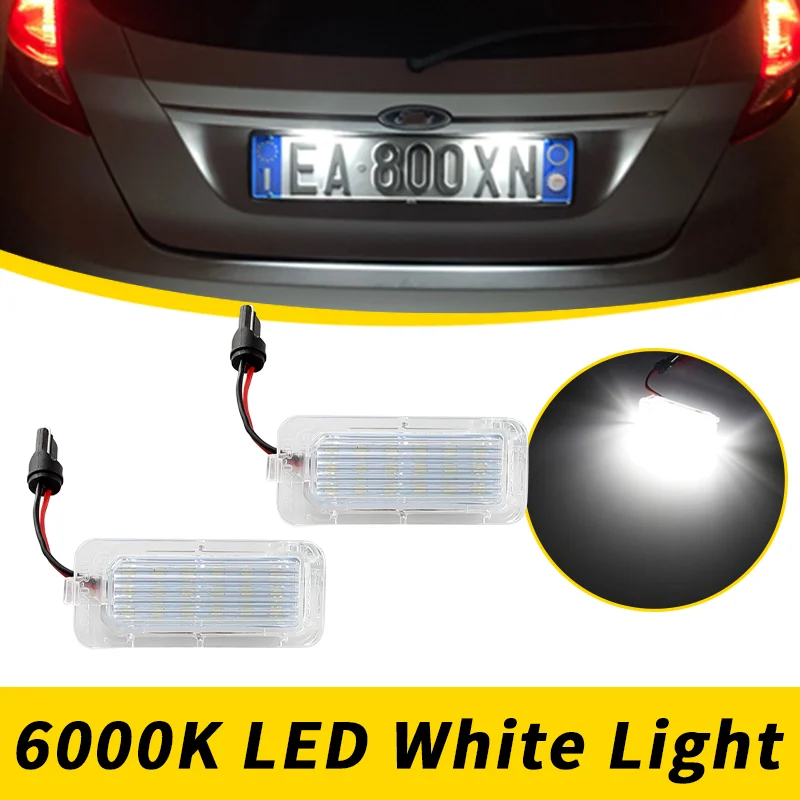 2 шт. для Ford светодиодный светильник номерного знака Focus 5D Fiesta Mondeo Kuga Galaxy Ranger Escape