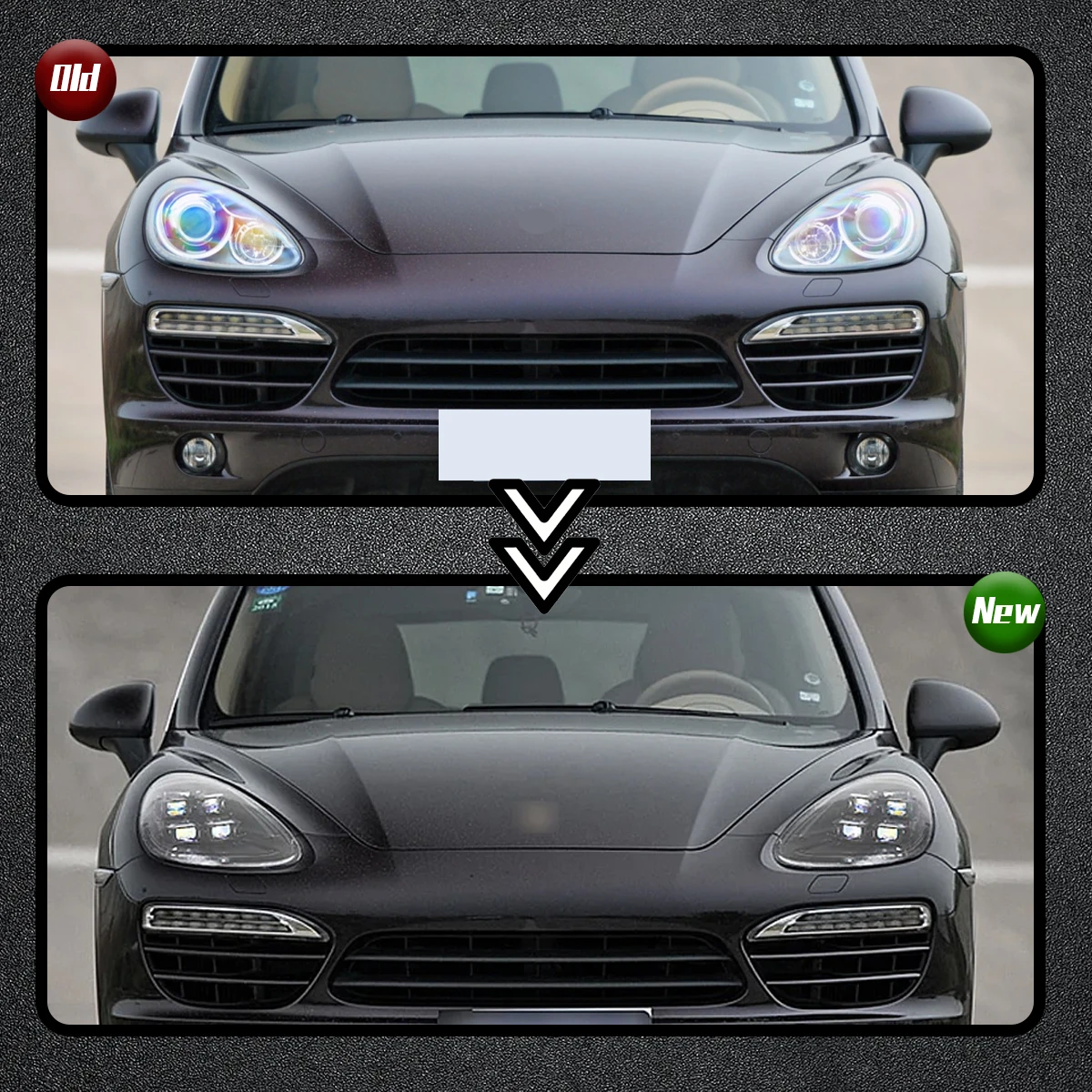 YOFER для Porsche Cayenne 2011-2017 полностью светодиодные фары в сборе старая модель