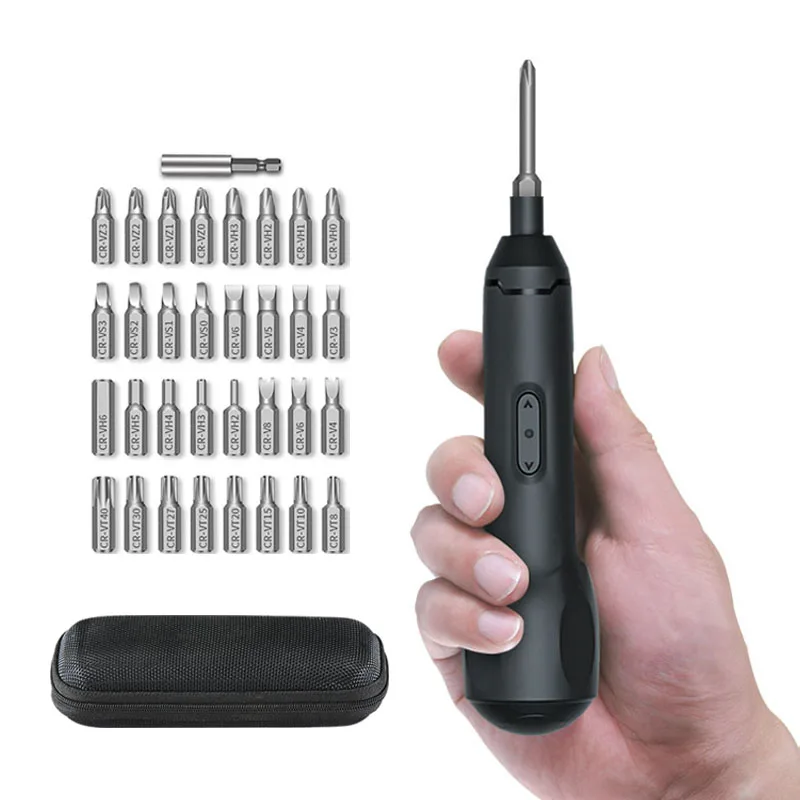 

Электрическая отвертка Xiaomi, перезаряжаемые Многофункциональные Беспроводные отвертки, Набор насадок, ручная и автоматическая электрическая отвертка