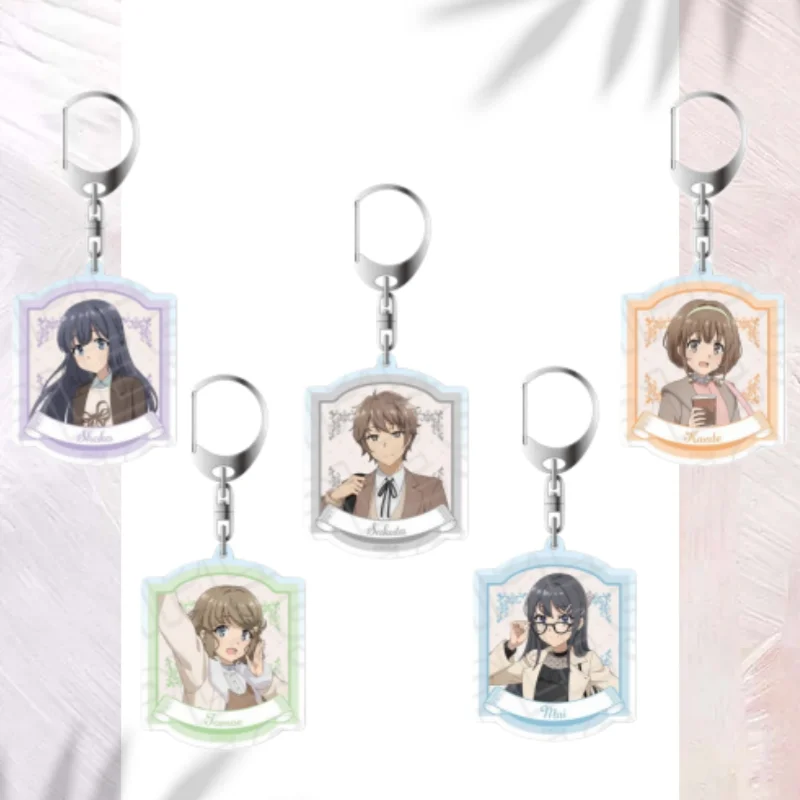 Фото Акриловый брелок-подвеска 5 см для сумки по аниме Rascal Does Not Dream of Bunny Girl Senpai (Май Сакураджима), подарок для фанатов №1