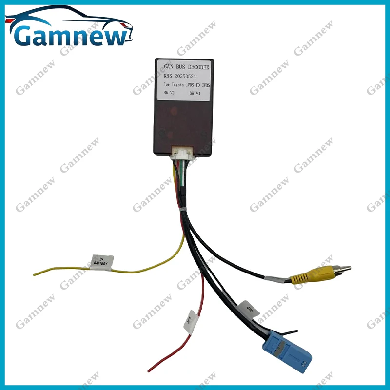 

Автомобильный кабель LVDS к CVBS 360, панорамный декодер камеры заднего вида Canbus Box для Toyota Prado Land Cruiser 150, аксессуары
