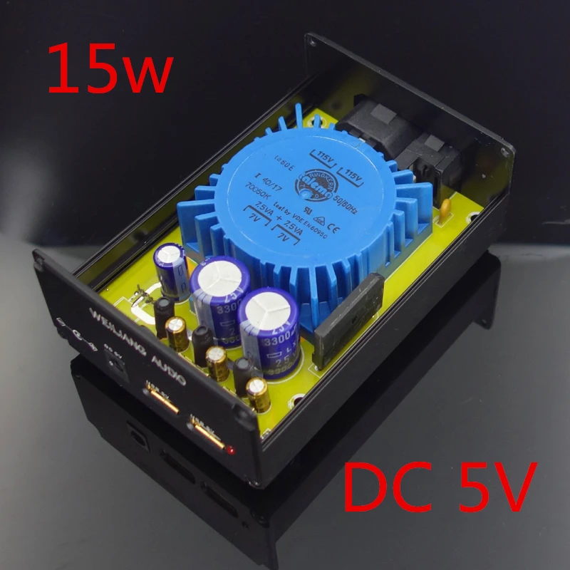 

New Type 5v Usb 15w Dc Port Dual Output Linear Power Supply Dc Voltage Regulator Cas Xmos Raspberry