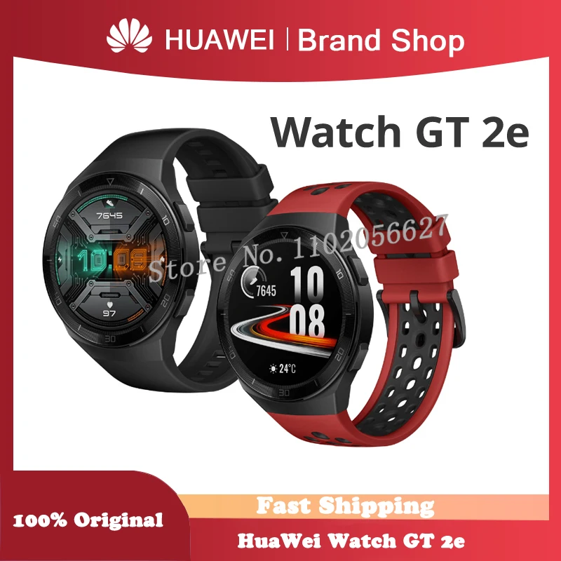 Оригинальные Смарт-часы HUAWEI GT 2e 100 спортивные режимы gt2e 5ATM 1 39 дюйма AMOLED 2 недели