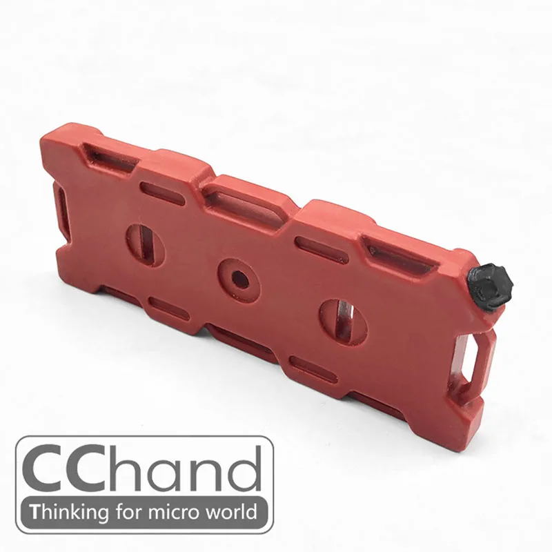 

CChand красный пластиковый топливный бак металлическая стойка для 1/10 TAMIYA AXIAL Jeep RC Crawler Car DIY SCX10 обновленные детали модель TH21107